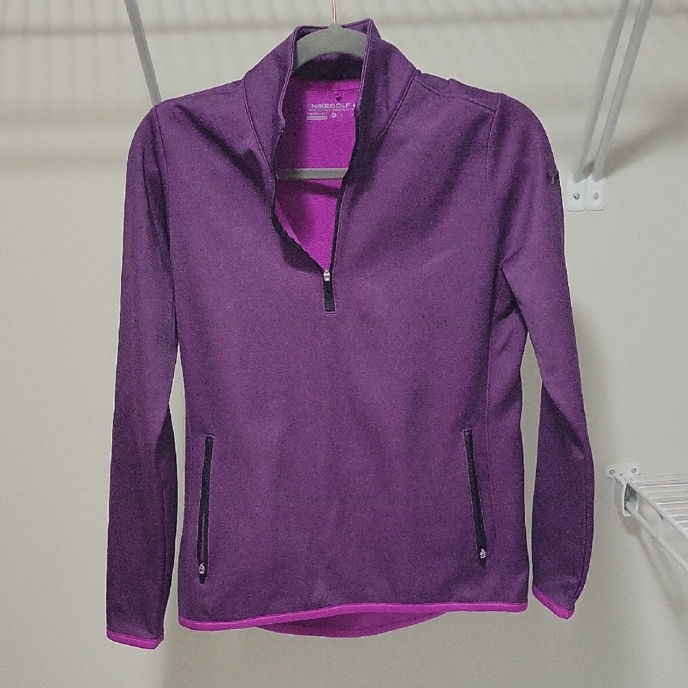 Nike Golf Purple Quarter-Zip Pullover